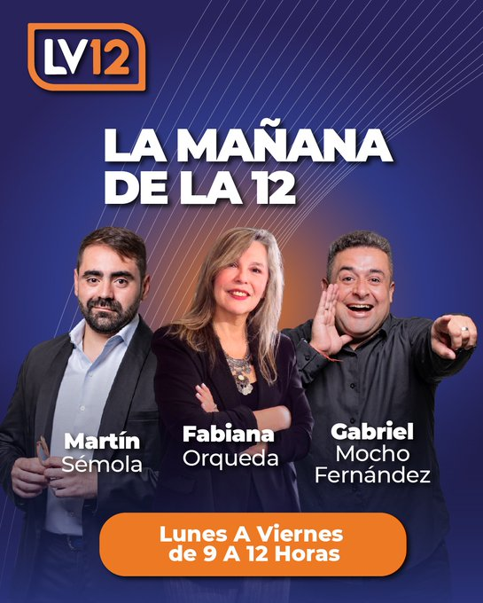 🟠▶️"No puedes jugar a ser Dios sin conocer bien al demonio".
 #LaMañanaDeLa12
Fabiana Orqueda
<a href="/MartinSemola/">Gabriel M. Sémola</a> 🙋‍♂️🎙️
<a href="/m8gabriel/">Gabriel Fernández</a> ⚽️ 

➡️📲📻3814901719