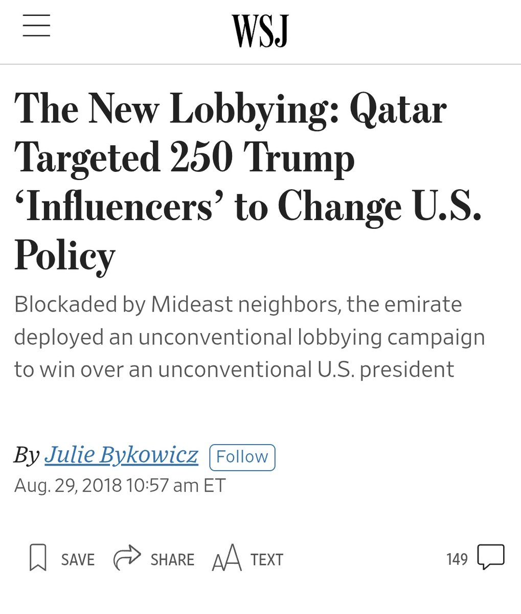 Qatar has made a concerted effort to try and court conservative media outlets, journalists, and influencers.

Everyone is a target.