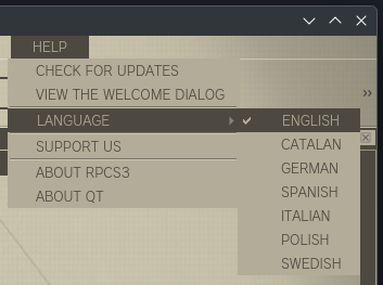 We now support languages other than English on the RPCS3 UI!

The following languages are already available: Catalan, German, Spanish, Italian, Polish and Swedish.

You can also contribute to translations for other languages at crowdin.com/project/rpcs3