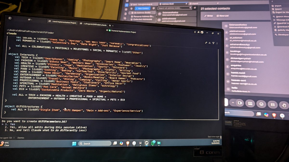 Ujjwal85288906's tweet image. Update :- 
We have decided the techstack ,Prd is ready.
1) frontend -Kmm
2) backend - python 

Claude is working on it . I am excited for this as well 🙈🙈
#claudecode  #vibecoder #kmm