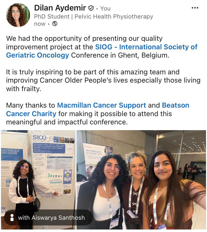 Cancer Older Peoples Service WOS Cancer Centre tweet media