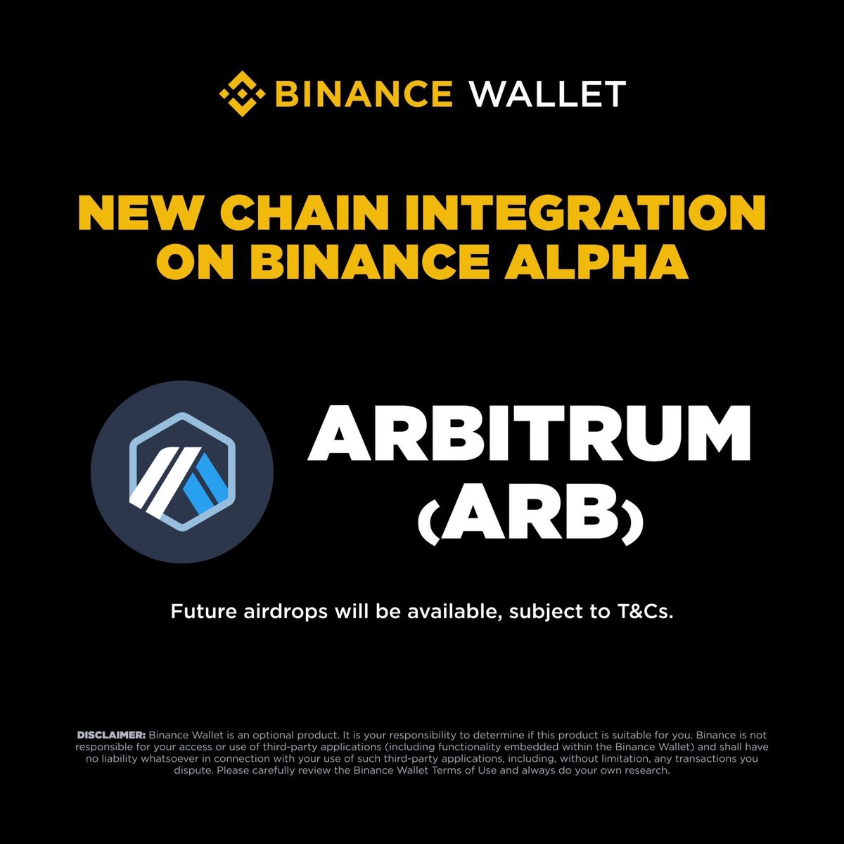 Binance Alpha Adds Arbitrum Support🔥🔥

Lately, I’ve been spending a lot of time exploring how different platforms make crypto easier for everyday users. One update that really stood out to me is the new announcement from Binance Alpha and honestly, it’s something worth paying