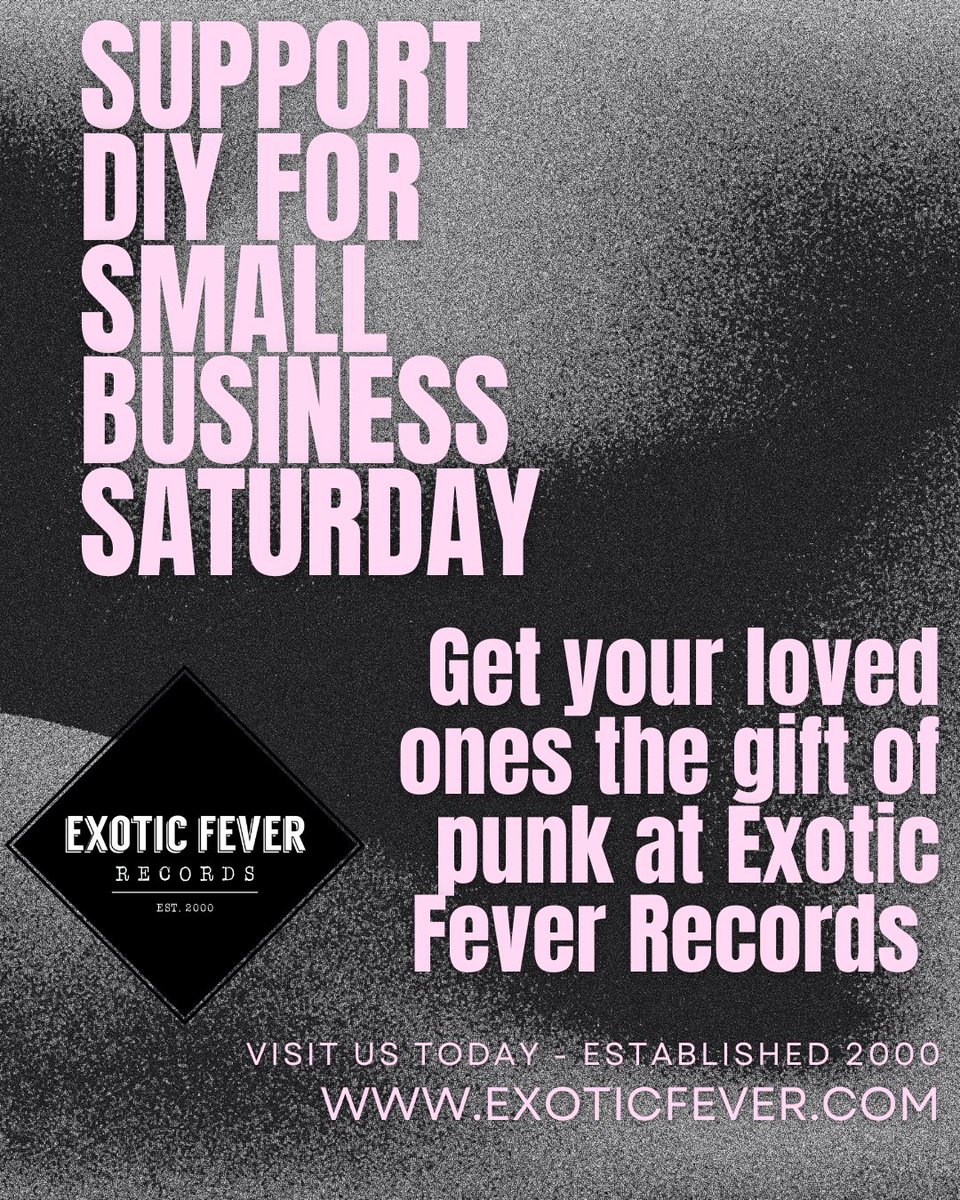exfrecords's tweet photo. Hey everyone!!! This Small Business Saturday, I would love you to consider Exotic Fever Records in your holiday shopping! We are just wrapping up the celebration of our 25th year. https://t.co/BXKhFEACLL