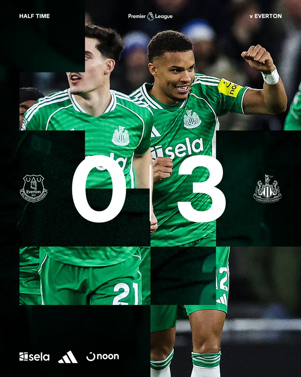 NUFC's tweet image. A stunning first-half at the Hill Dickinson Stadium! 💪