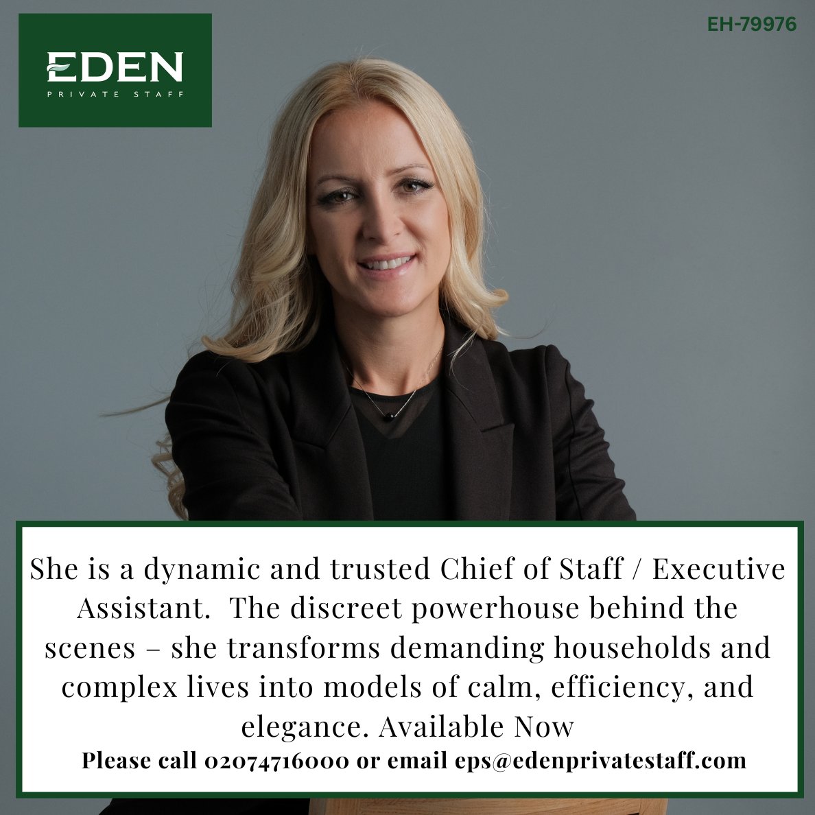 EdenPrivateStaf's tweet image. Dynamic &amp;amp; Trusted Chief of Staff / Executive Assistant Available Now!

edenprivatestaff.com/resume/chief-o…
#EdenPrivateStaff #ChiefOfStaff #ExecutiveAssistant #PrivateStaffing #LuxuryLifestyle #HouseholdManagement #HNW #UHNW #Discretion #Leadership #Recruitment