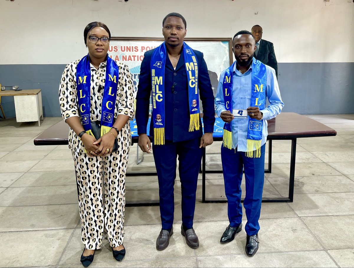 BolokoleM's tweet photo. Ligue des Jeunes du MLC

Sous l’impulsion du Président MonPlaisir Bolokole, le jeune Professeur Emmanuel Mopendo Mwisomi rejoint le MLC avec sa plateforme *“Aucun Pas Sans la Jeunesse”
La Ligue des Jeunes du Mouvement de Libération du Congo, conduite par l’Honorable MonPlaisir Bolokole, accueille une nouvelle figure marquante au sein de son espace jeunesse. Le Professeur Emmanuel Mopendo Mwisomi, universitaire de haut niveau et acteur engagé dans l’encadrement des jeunes, confirme son adhésion au MLC, accompagné de sa structure “Aucun Pas Sans la Jeunesse”.
Un universitaire au parcours affirmé
Docteur en Sciences Psychologiques et de l’Éducation de la prestigieuse Université Catholique de Louvain (UCLouvain), le Professeur Mopendo est spécialisé en Psychologie du travail (UNIKIN) et en Psychologie de la santé orientée changement des comportements (UCLouvain).
Son expertise scientifique et son expérience dans l’accompagnement des organisations font de lui un profil respecté dans le secteur académique.

Professeur Associé à l’Université de Kinshasa, il intervient dans plusieurs facultés – Psychologie, Sciences sociales et Polytechnique – où il contribue à la formation de nombreuses cohortes d’étudiants. Il assure également les fonctions de Représentant–Coordinateur de l’UCLouvain en RDC, basé à la Gombe.

*Un leader ancré dans la communauté*

En dehors du cadre universitaire, Emmanuel Mopendo exerce un leadership spirituel en tant qu’Apôtre et visionnaire du Centre Évangélique et Apostolique “Cité des Élus”, situé à Lemba.
Il est aussi Président de la plateforme “Aucun Pas Sans la Jeunesse”, structure dédiée à la formation, l’encadrement et la responsabilisation des jeunes.

Un acteur public déjà engagé

Le Professeur Mopendo s’est également illustré dans la vie publique en tant que candidat à la députation nationale lors des élections de 2023, confirmant son intérêt pour les enjeux de gouvernance et de participation citoyenne.

Une adhésion accueillie par la Ligue des Jeunes du MLC

Sous la coordination de l’Honorable MonPlaisir Bolokole,Président de la Ligue des Jeunes du MLC, cette adhésion s’inscrit dans une dynamique d’ouverture vers des cadres capables d’apporter une expertise académique, sociale et communautaire au travail mené auprès de la jeunesse.

La Ligue des Jeunes du MLC souhaite la bienvenue au Professeur Emmanuel Mopendo Mwisomi, ainsi qu’à l’ensemble de la structure *“Aucun Pas Sans la Jeunesse”.

Avec Dieu nous vaincrons