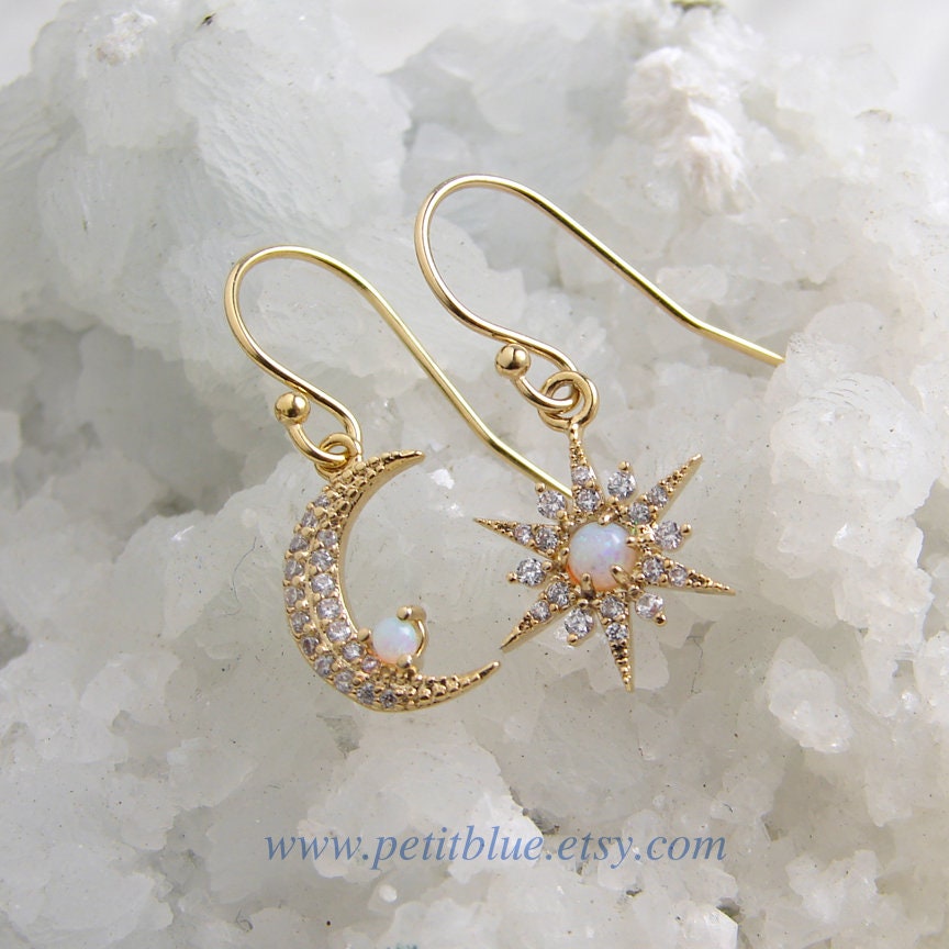 JewelryByMikako's tweet image. Celestial Opal Earrings ~ Moon and Star Earrings ~ Tiny Opal Earrings ~ Dainty Crescent Moon ~ Opal Star ~ Gift for Her ~ October Birthday tuppu.net/8bcf3e77  #OpalEarrings