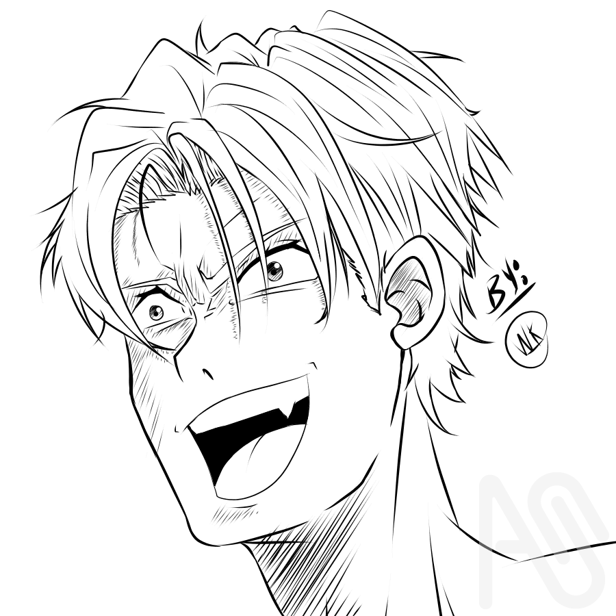 Dibujo random de hace unos años atrás, de cuando sabía dibujar y correguía mis errores(? (─‿‿─) 

En ese tiempo dibujaba en el cel y con el dedo 🤓 Dios, como admiro a esas personas 🫠