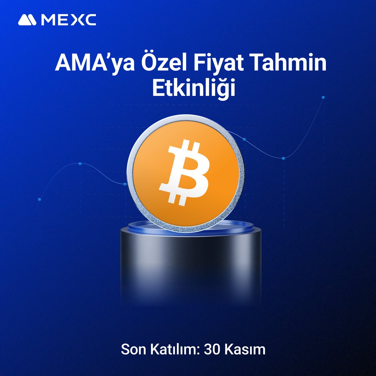 🎉 #MEXC AMA’ya Özel " $BTC Kapanış Fiyatını Tahmin Et" Etkinliği Başlıyor!   

👀 $BTC Kapanış Fiyatı Sizce Ne Olacak? Tahminlerinizi Bekliyoruz!    

Katılım ve Detaylar 👇
mexctr.info/4pHCYNK

#BTC  #MEXC