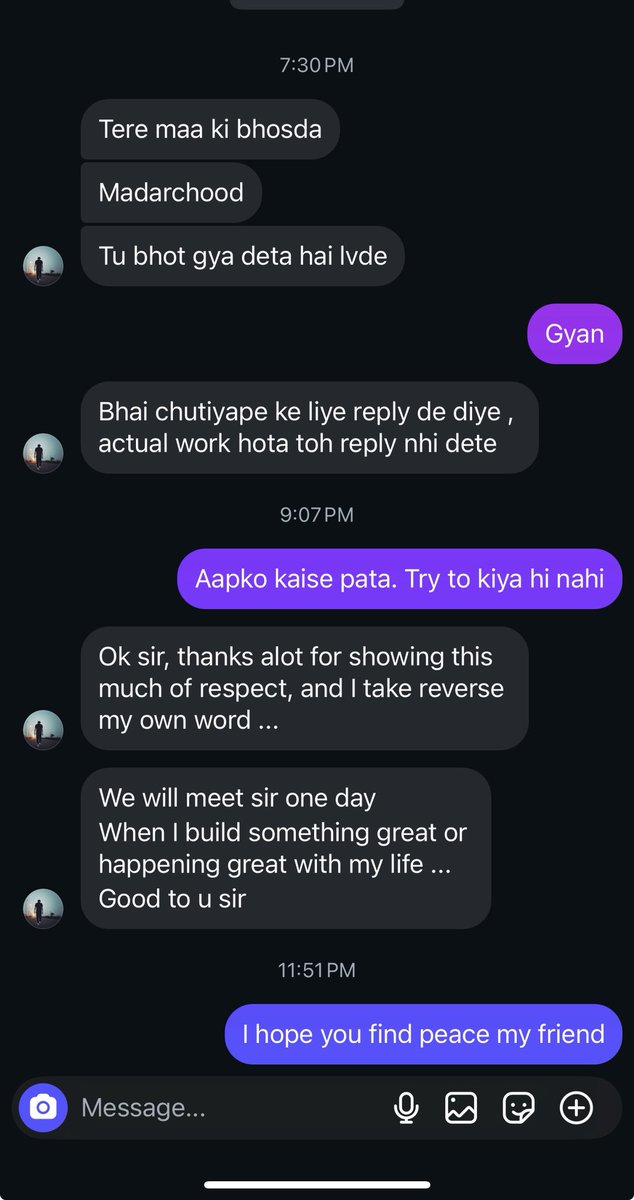 warikoo's tweet image. Most trolls have never been respected their entire life. 
So when you treat them with it, they break down. 
And admit they are humans first