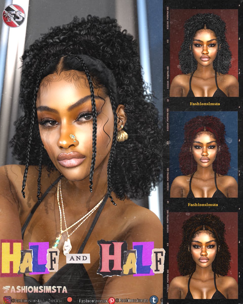 Fashion_Simsta's tweet image. Happy Holidays 🙂‍↕️🤞🏾 Half and Half V2 out now !