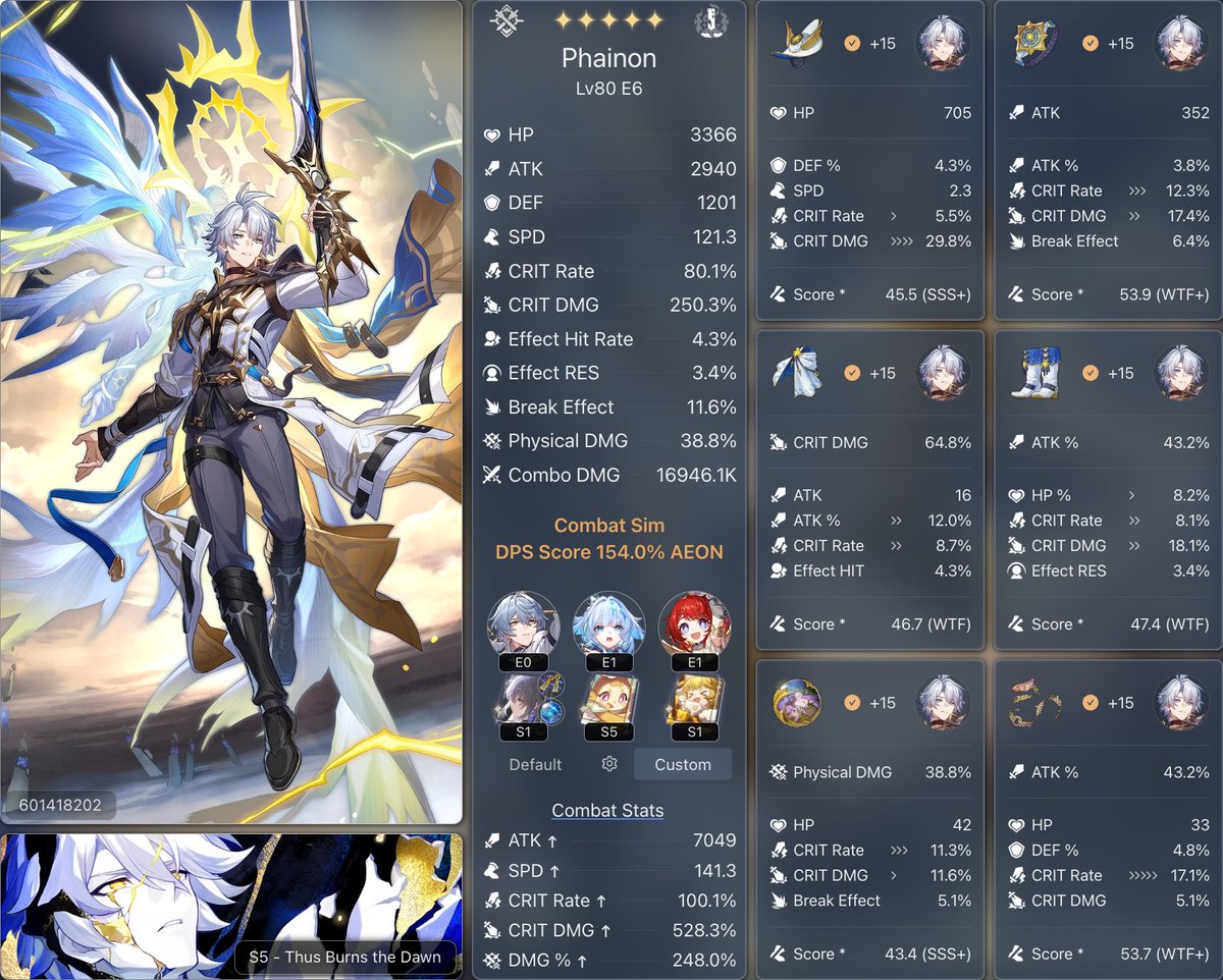 creativekitbis's tweet image. Got my aeon rating phainon on my birthday :D!!

I finally got a better orb at my 33th orb (at least 6 of them are crafted with double substats😅)