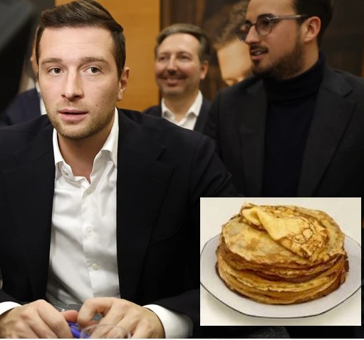 march750's tweet photo. @akhkha7 @realmarcel1 Hier, Jordan BARDELLA enfariné !  Ce samedi, il reçoit un oeuf ...  Il manque le lait et la bière et on va bientôt pouvoir faire des crêpes ... LOL. https://t.co/Kr3RvYRuDA