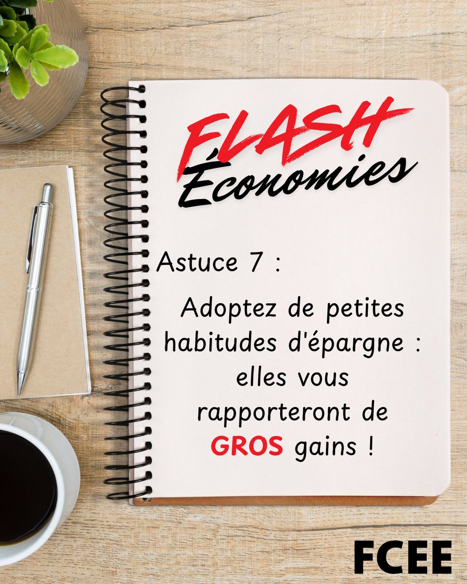 FCEE20's tweet photo. De petites économies = de GRANDES réussites.
Automatisez quelques dollars par semaine — votre futur vous en remerciera ! 💸

#ÉpargneÉclair #MoisDeLÉducationFinancière #ObjectifÉpargne https://t.co/jlFyTA2y3O