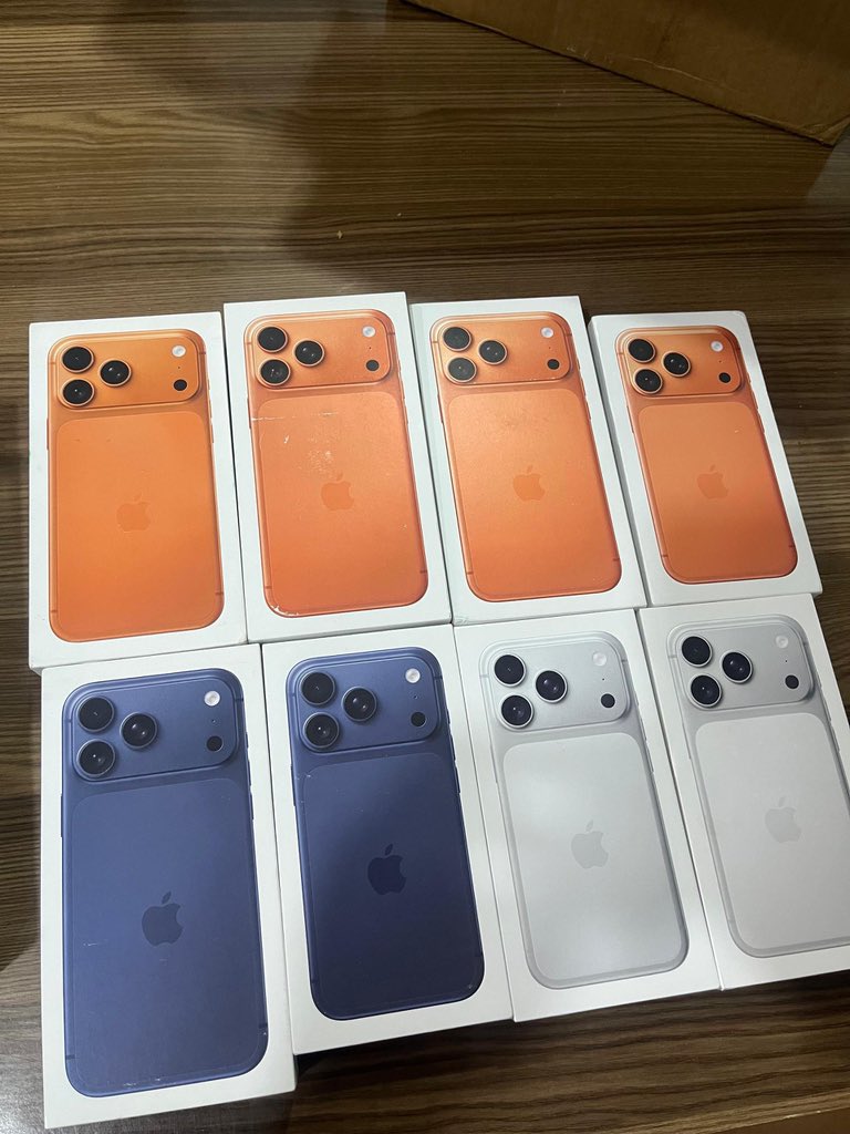 🇺🇸 Brand New
iPhone 17 Pro Max
eSIM Unlocked ☑️
256GB
₦1,960,000

🇺🇸 Brand New
iPhone 17 Pro
LOCKED
256GB
₦1,190,000

COMES WITH:
Up to 1 years of free full repair coverage