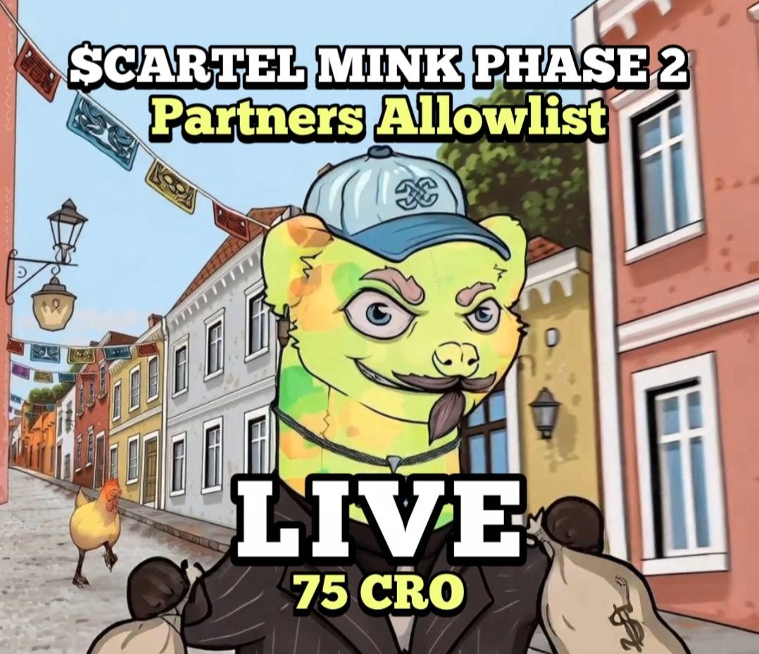As part of our on-going Collab with <a href="/CronosCartel/">Cronos $Cartel</a> CroHound holders are eligible to mint during Phase 2 which is now LIVE!

Price: 75 $CRO
No Limit: 10 MINT MAX per transaction 
Ending: 06th Dec - 17:59 UTC