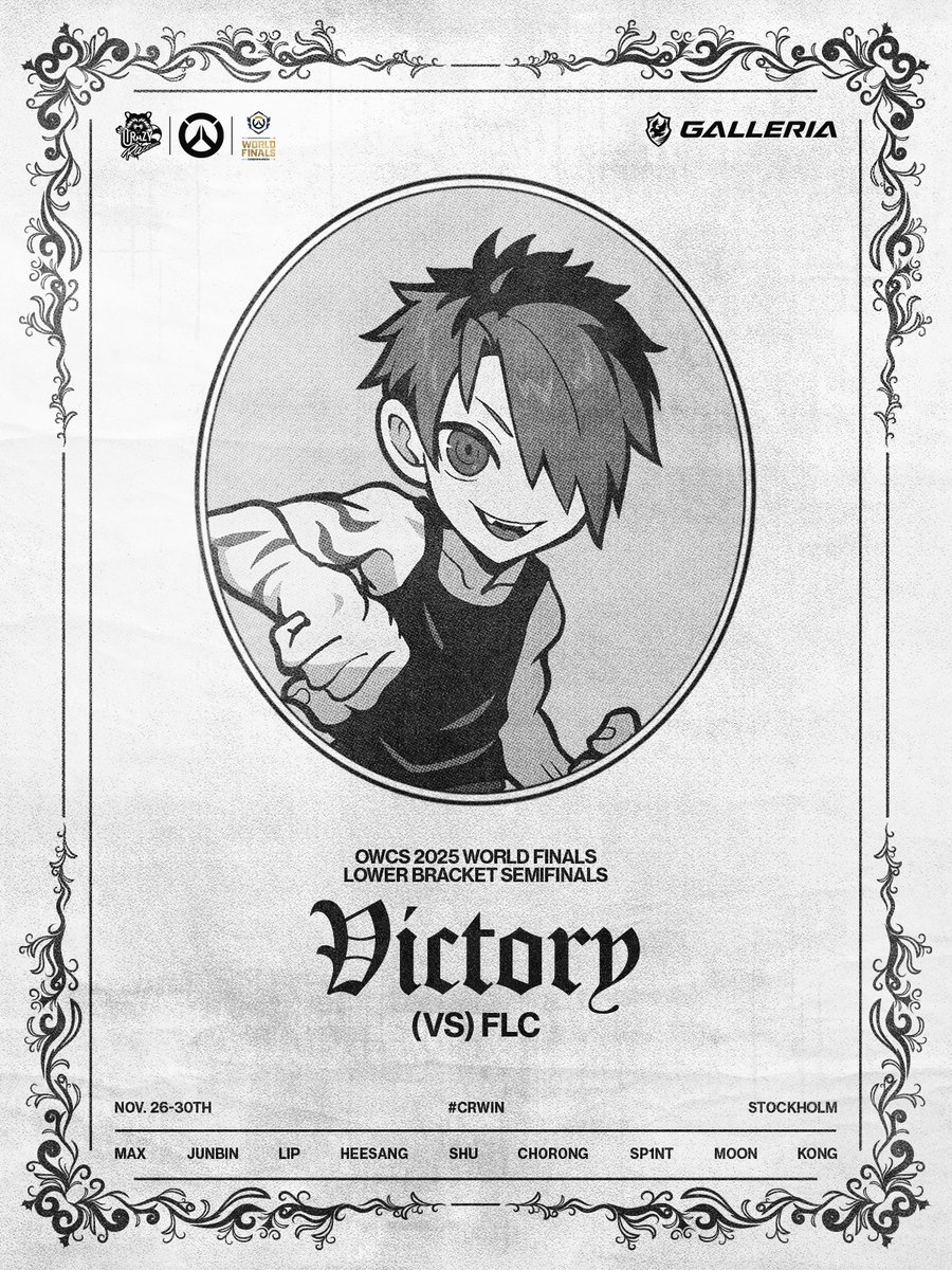 crazyraccoon406's tweet image. 【OWCS World Finals 2025】
Dreamhack Stockholm
- Lower Semifinals

⚔️Result

3 - 2

vs Team Falcons

- MAX (@OW_MAX1)
- JunBin (@Junbin_ow)
- LIP (@socutelip)
- HeeSang (@Ow_HeeSang)
- SP1NT (@OwSp1nt)
- shu (@shu_overwatch)
- CH0R0NG (@CH0R0NG_OW)
- MOON (@moonbyungchul89)
-…
