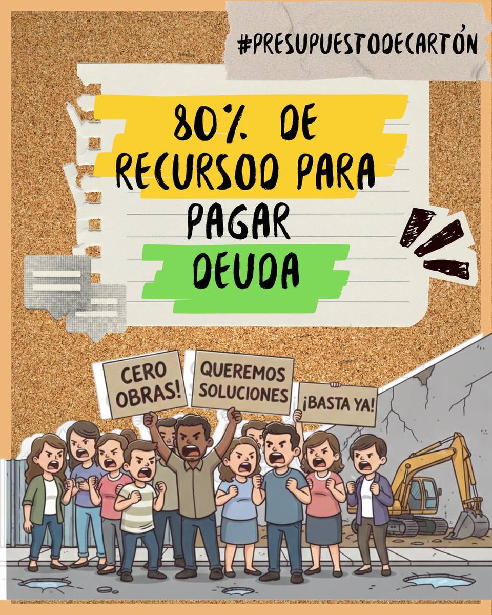 mviniguez2's tweet photo. El día de hoy se decide en el pleno de la AN la aprobación de la proforma presupuestaria 2026. Un #PresupuestoDeCartón que se sostiene en supuestos macro económicos de difícil cumplimiento y que prioriza el pago de deuda y perjudica a la salud, la educación y el ambiente https://t.co/i9i6nZLWfm