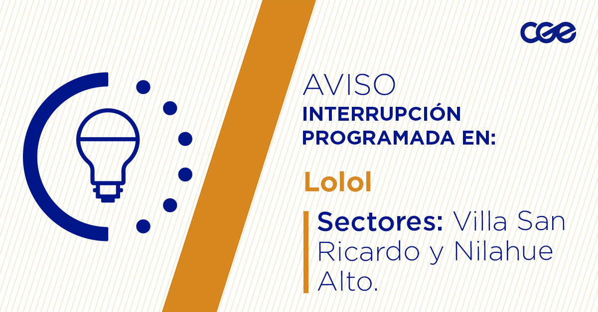 CGE_Clientes's tweet image. Para mejorar la calidad del suministro de nuestros clientes de #Lolol, este lunes, entre 10:30 y 16:30 horas, se realizará una #InterrupciónProgramada (sectores en la imagen 👇) debido a trabajos de mejoras. Recuerda desconectar tus artefactos 🔌