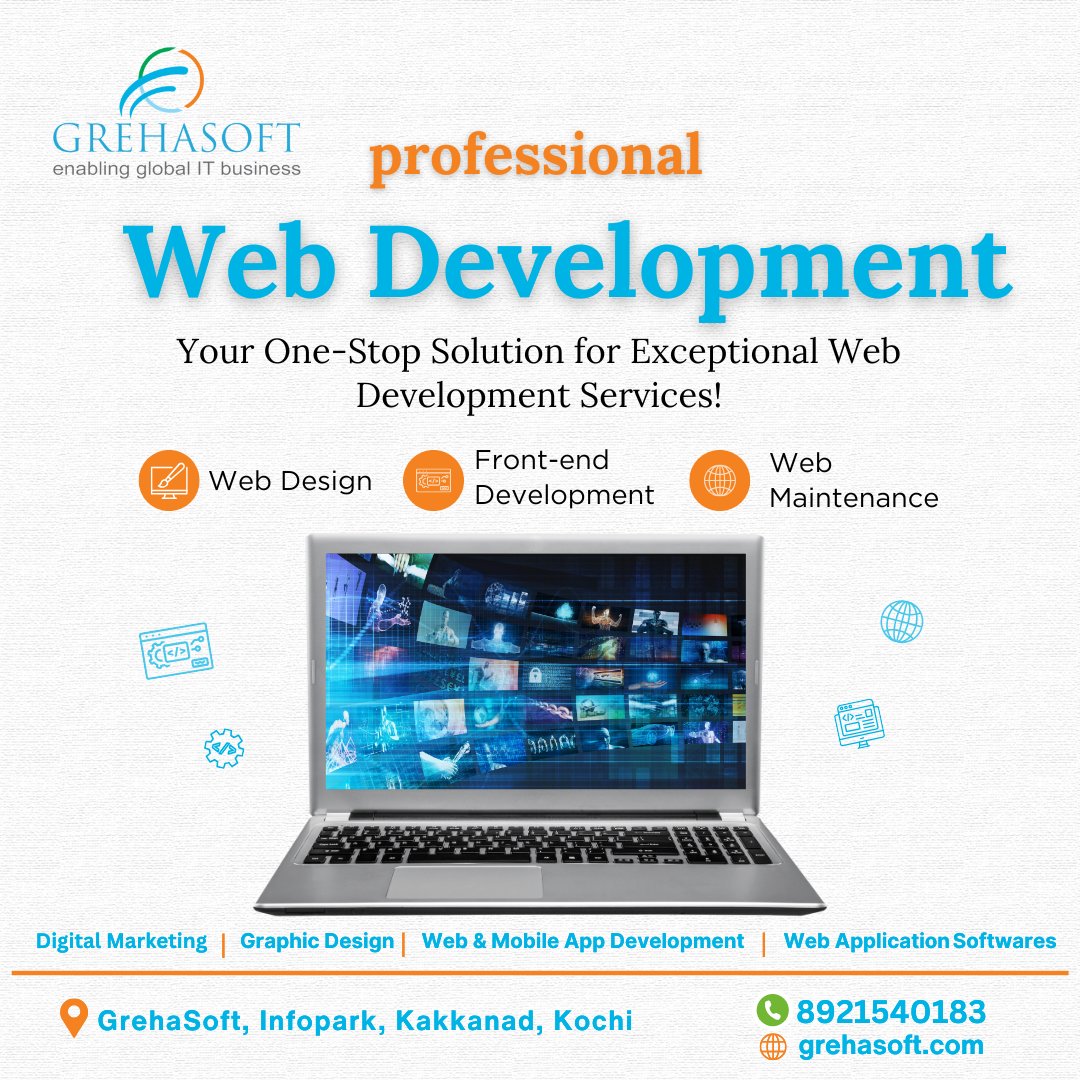 grehasoft's tweet image. Your brand’s next big move starts with the right website. Grehasoft delivers clean, fast, and high-impact website development.
.
.
Visit our website to learn more: grehasoft.com/website-develo…

#Grehasoft #WebsiteDevelopment #Branding #DigitalBranding #WebDevelopment #kerala #kochi