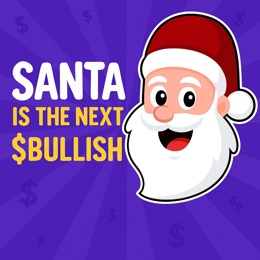 Web3Controll's tweet image. You all slept on $BULLISH at 1M… watched it rip to 50M in under a week and cried “too late”.

Well guess what? Santa just pulled up in the sleigh and he’s handing out second chances $SANTA is the play.

Christmas narrative is the strongest meta of the year.
always has been,…
