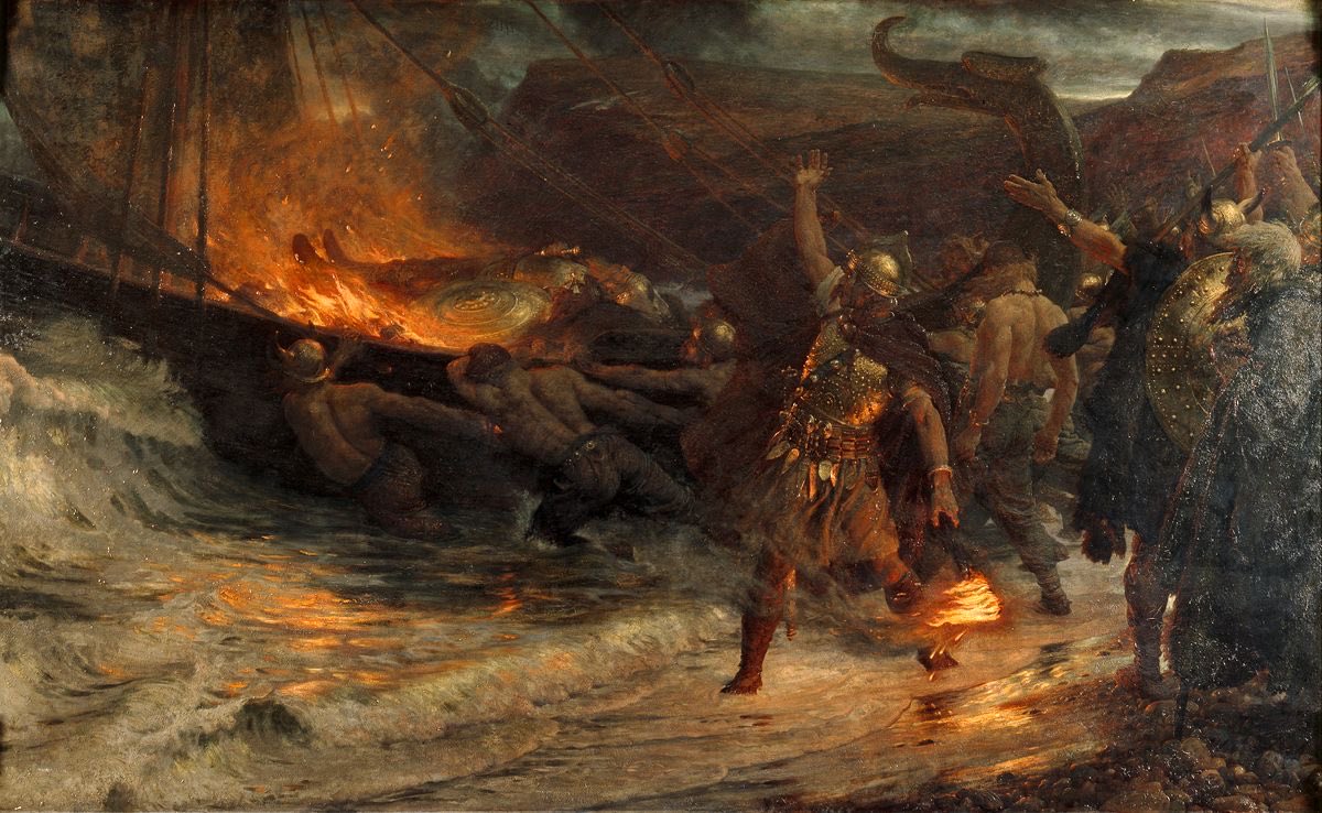 The Funeral of a Viking by Frank Diksee, 1893