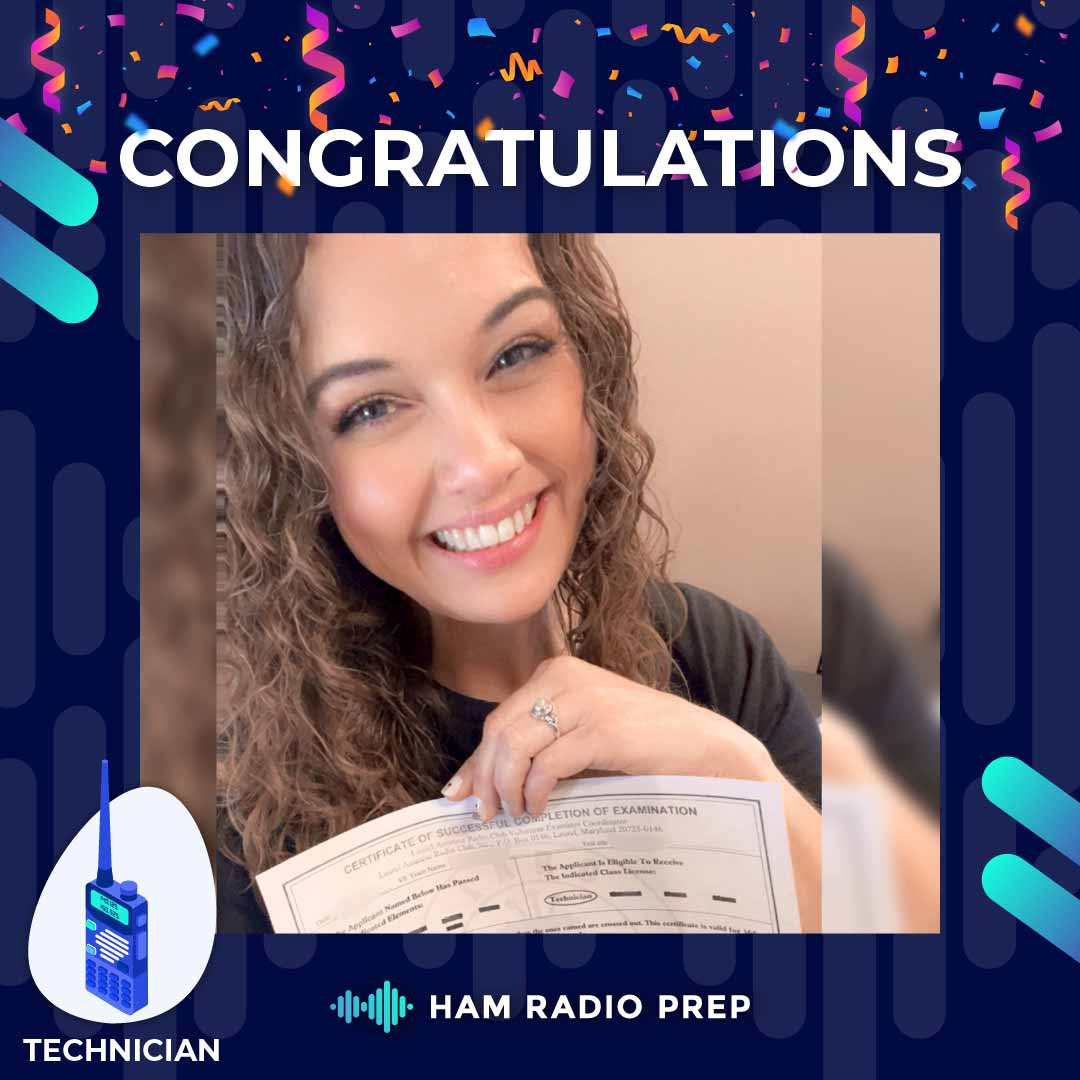 HamPrep's tweet image. 🚀 Big congratulations to Patricia from #Colorado for earning her #FCC Technician Class #HamRadio license! 🎉📡

Patricia got licensed for hobby enjoyment and public service, joining organizations like CERT and the Red Cross to stay connected and ready to help when needed. 🤝📻🆘…
