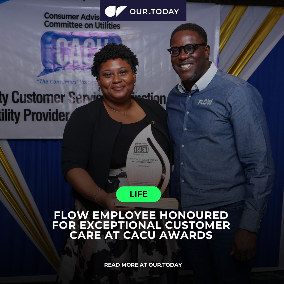 Our_Today_News's tweet image. Flow employee honoured for exceptional customer care at CACU Awards

Read more:
our.today/flow-employee-…

Follow us:
FB: facebook.com/our.today.news

IG: @ our.today
TikTok: @ourtodaynews

#award #Flow #service #CustomerService #OTLife #Jamaica #ourtoday