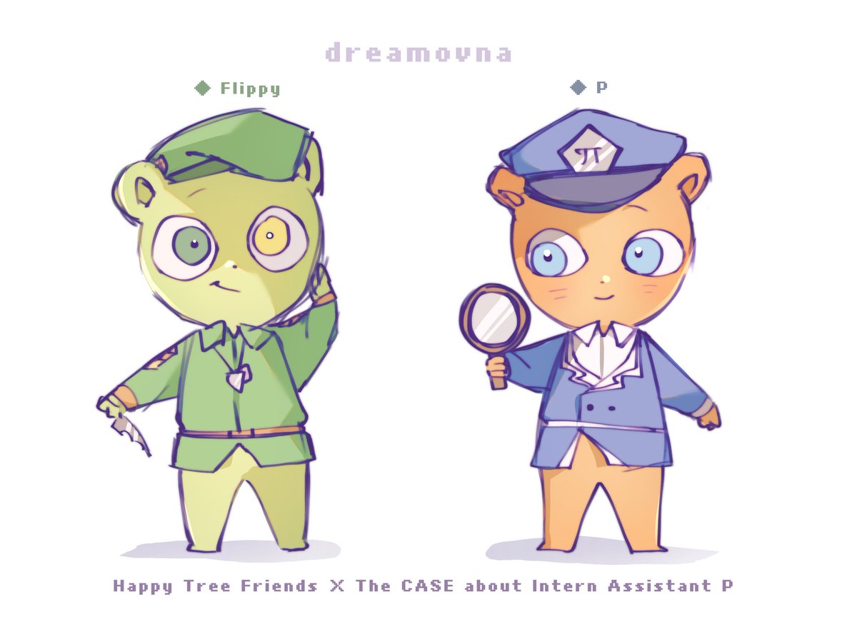 dreamovna's tweet photo. I drew my original character as a character from HTF (* ´ ▽ ` *)
He is usually called Intern Assistant P . He is my baby, I love him so much!!!!
And I want you to love him too (ФωФ)
#htf擬人化 #thecaseaboutinternassistentP #happytreefriends #flippy #fliqpy https://t.co/civj3hqUub