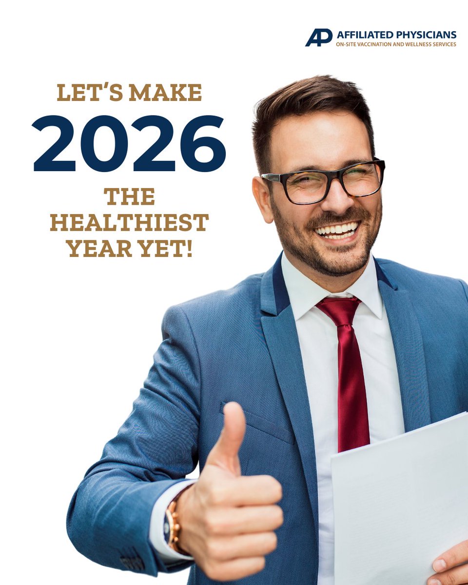 As the year winds down, it’s the perfect time to look ahead.
Workplace health programs aren’t just about prevention, they’re about connection, productivity, and care.

Let’s make next year your healthiest one yet.

Explore on-site health options: affiliatedphysicians.com