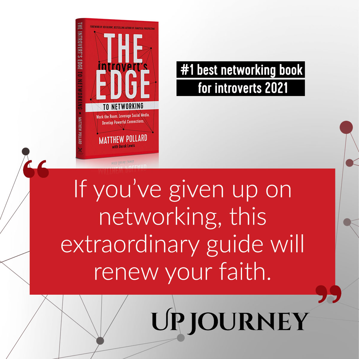 MatthewPollard_'s tweet image. Wow! Absolutely honored to have my new book chosen as Number 1! Thank you, @upjourneycom and @chelseybcole! #introverts #networking

Get the first chapter free: grow.lk/Network