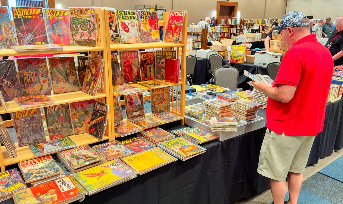 Register now for PulpFest 2026. You’ll beat the rush and save some bucks.

Visit pulpfest.com for a taste of our dealers' room and links to our registration page. Also, a video tour of Pulp Adventurecon, our friends in the world of pulp and popular fiction.