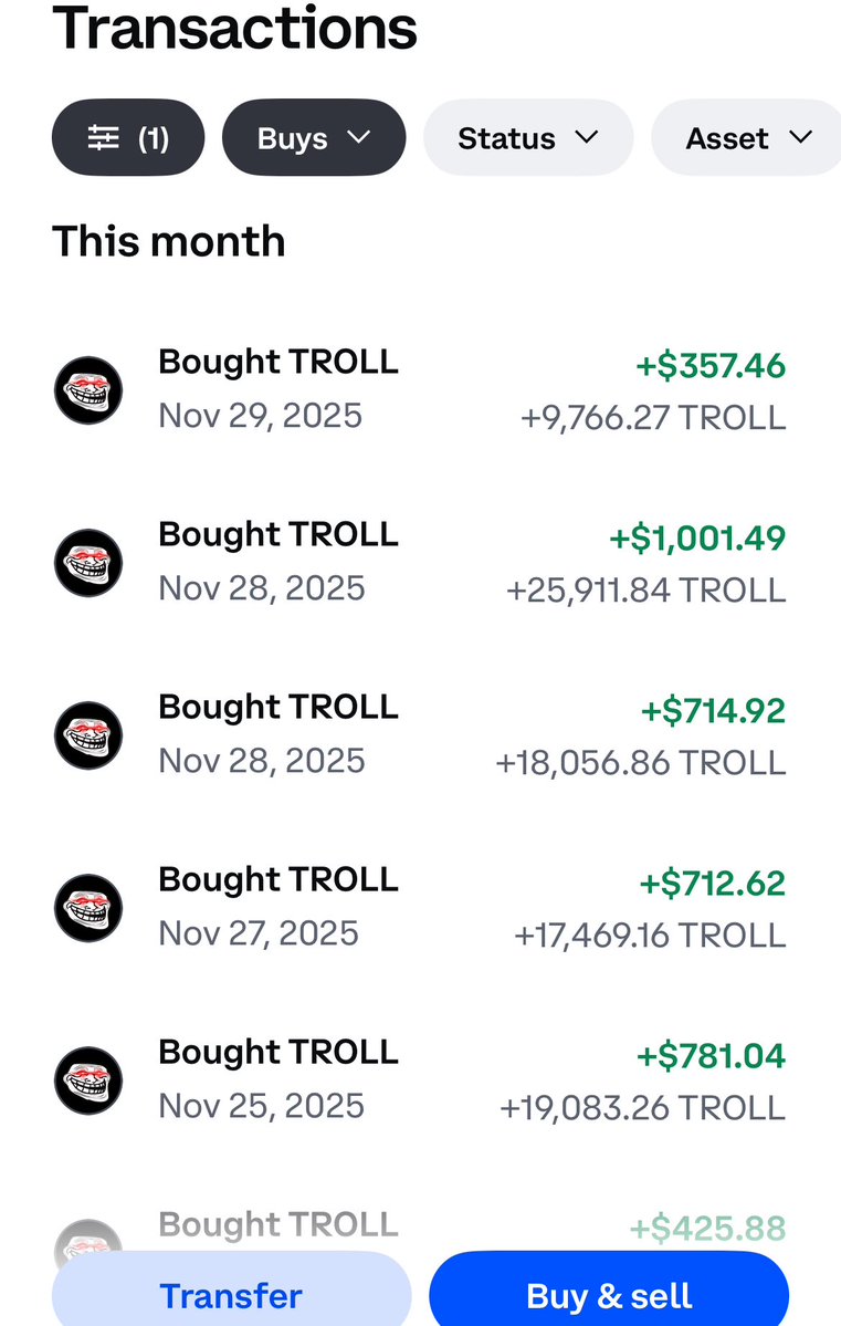 AltcoinMarksman's tweet image. The red.
The bottom.
The fear.
The fud.
The « it’s over ».
The sells.

That’s when you buy. Watch the show.
- $TROLL.