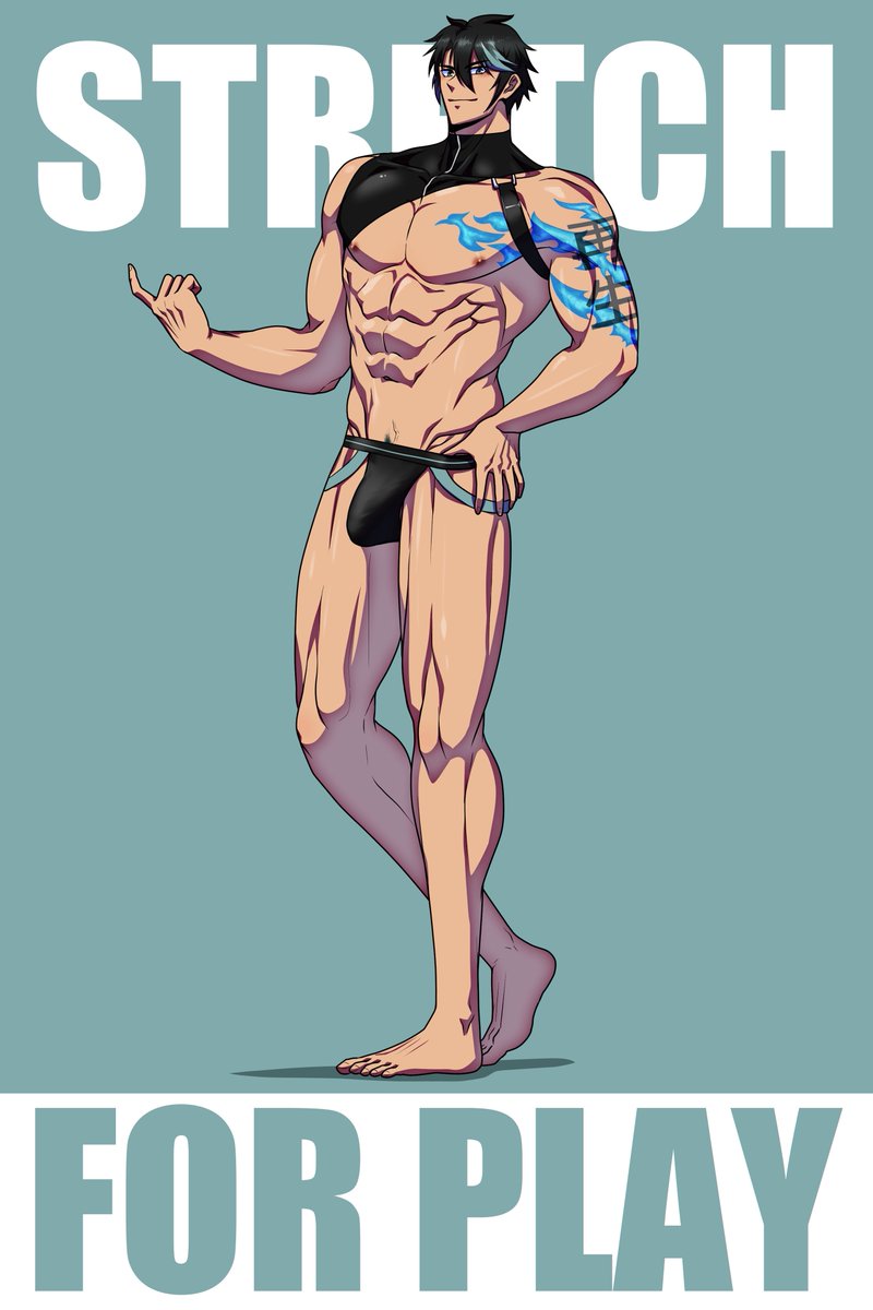 “Be my workout partner?”

NSFW version on <a href="/RyanReloadedX/">Ryan🐦‍🔥🎧</a> 

Artist: <a href="/yan_te_yani/">yante🔞</a>