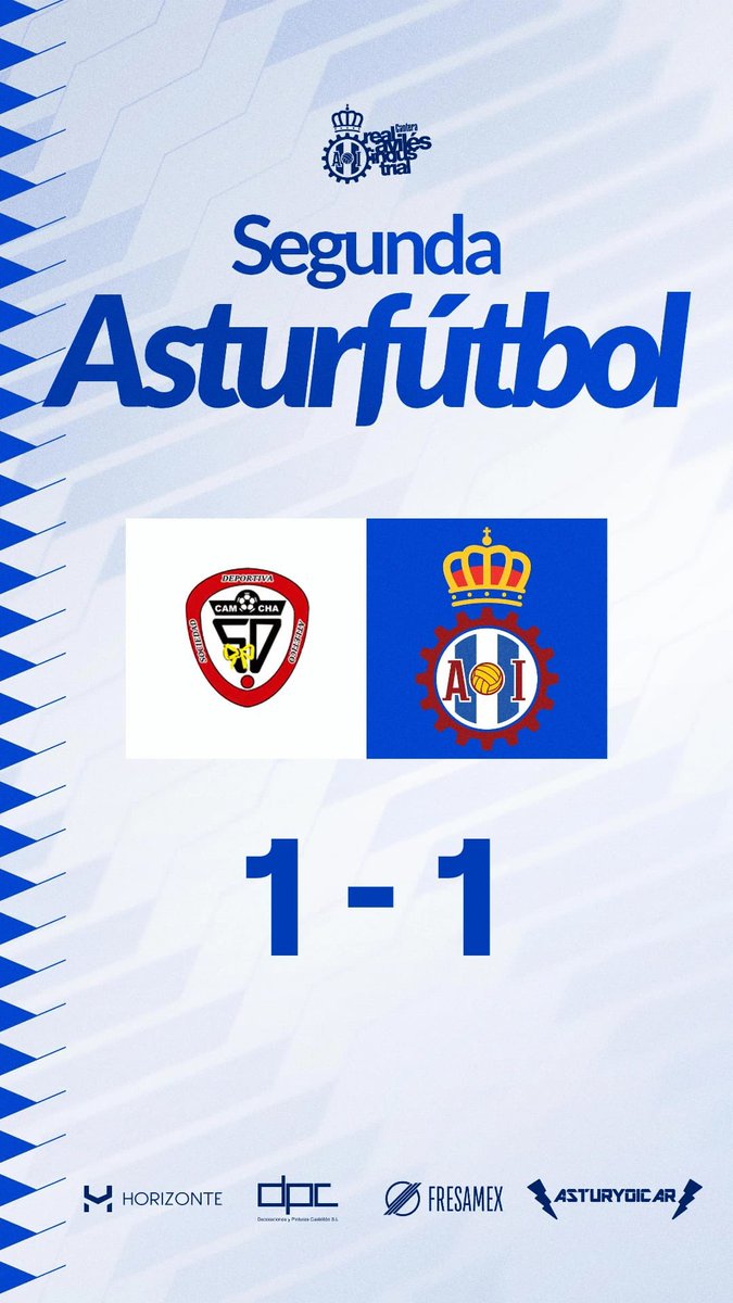 ⚽ Real Aviles Industrial B

Final del partido

Atl Camocha 1 - 1 Real Aviles Industrial B

#CanteraRAI 🔵⚪️🔴