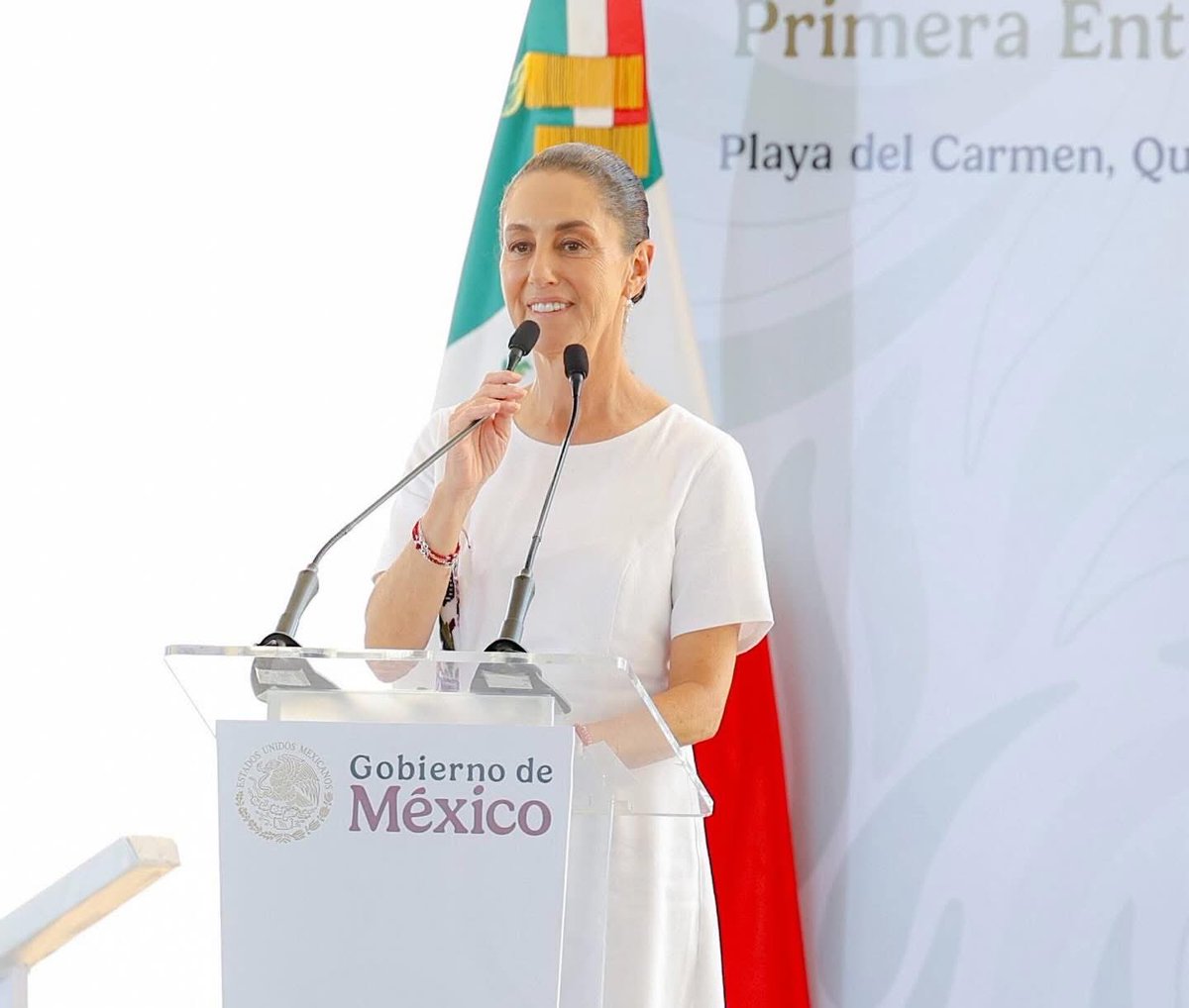 ✨ Hoy vivimos un momento histórico: nuestra mejor y primera mujer presidenta de México, la Dra. <a href="/Claudiashein/">Claudia Sheinbaum Pardo</a>  , junto a nuestra gobernadora Mara Lezama, encabezó la entrega de las primeras viviendas del programa #ViviendaParaElBienestar en nuestro estado. 🇲🇽🤍

Un programa que