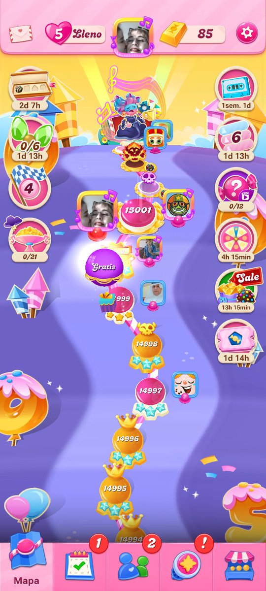 catalinaventur2's tweet image. He llegado a 15.001 juegos en Candy Crush 
Soy una Crack 😂 😂