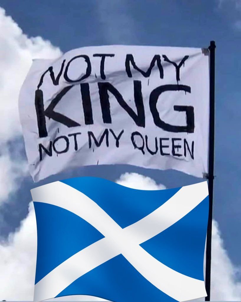 fiona175161's tweet image. Billions for royal pageantry while Scots struggle to heat their homes? This flag speaks the truth: we are citizens, not subjects. Why should Scottish resources prop up an archaic, wealthy institution in London? Isn’t it time to trade the Crown for a modern Republic?