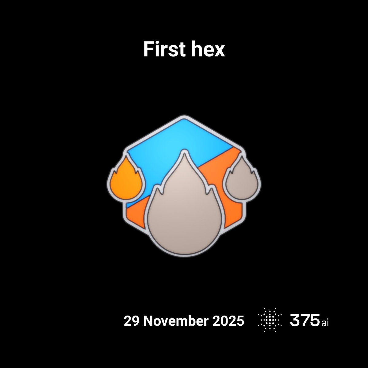 seeker_skr's tweet image. I’ve just covered my first hex on #375go! #discovergo
