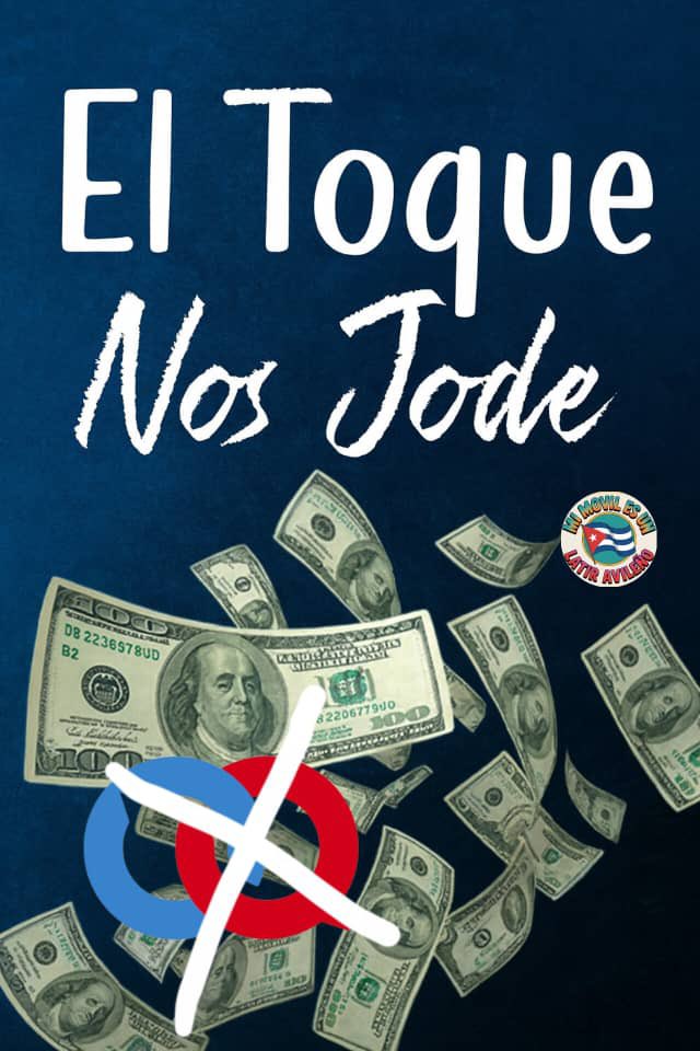 AaccTatu's tweet photo. Denunciamos “El Toque " por ser una plataforma que fomenta la subversión en #Cuba e induce la inflación. #ElToqueNosJode #ElToqueMeJode https://t.co/AMtfNyKaRY