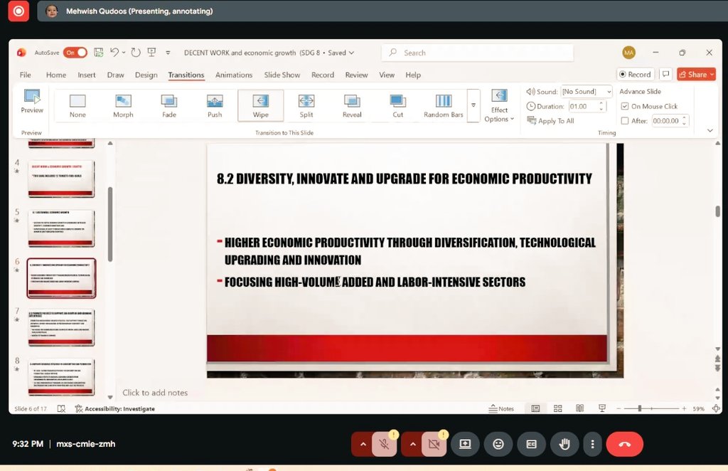 _Asifmagsi's tweet photo. Today I attended an incredible online session focused on SDG 8 – Decent Work &amp; Economic Growth. The presentation highlighted the importance of promoting sustained, inclusive, and sustainable economic growth,
It was a great learning experience with meaningful discussions https://t.co/YstV0RzVIR