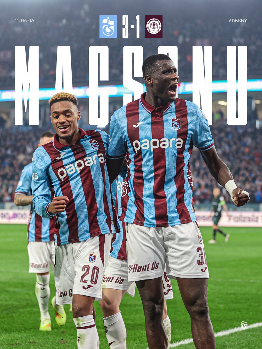 ⏱ 90’ Karşılaşma sona erdi.

Trabzonspor 3-1 Tümosan Konyaspor #TSvKNY