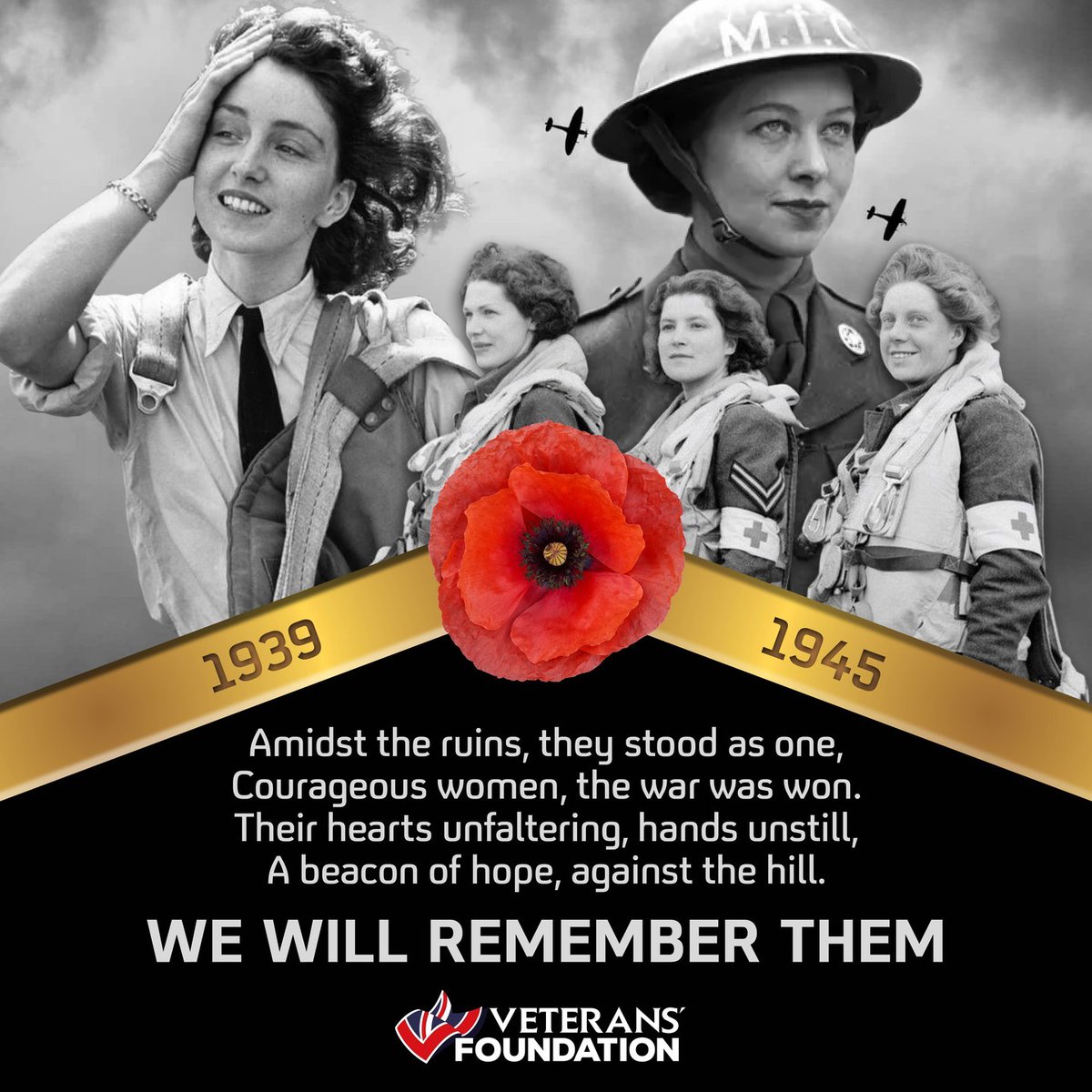 VeteransFdn's tweet image. British women played a crucial role in WW2, working in factories, fields, hospitals, and even the resistance. From Land Girls to Bletchley Park codebreakers, their courage helped secure victory. ❤️🇬🇧