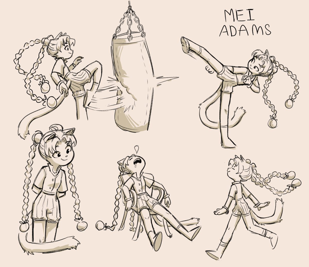 Random concept sketches of an OC
#MeiAdams #sketch #OC #lackaoc #lackadaisy