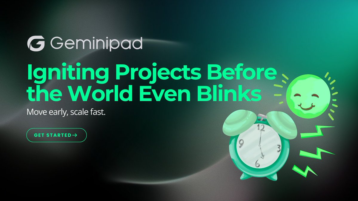 geminipad_'s tweet image. If you’re early enough,
the #market has no choice but to follow.

#Geminipad #CryptoProjects #Presale #TokenLaunch