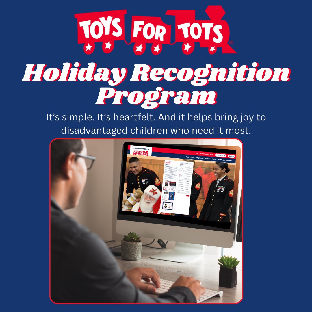 ToysForTots_USA's tweet image. Make your holiday gifts more meaningful this year. ✨ 

Through our Holiday Recognition Program, you can personalize a donation in someone’s honor—with a beautiful card insert sent on your behalf! 

It’s simple. It’s heartfelt. And it helps bring joy to disadvantaged children who…