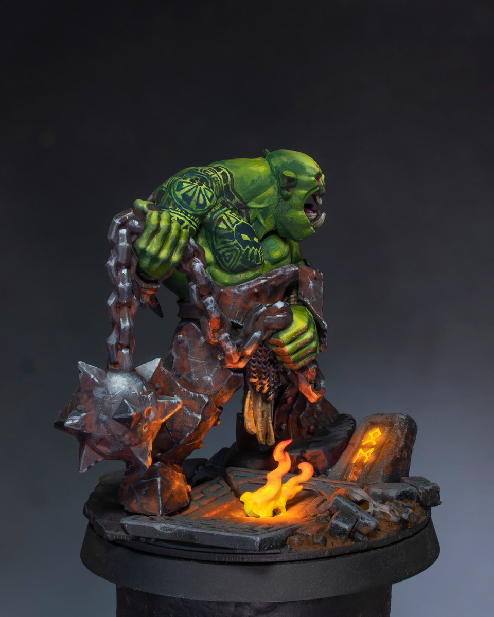 theminiaturista's tweet image. Dwayne the Ork Rockson with a tribal tattoo and no metallic metal rusted. I painted this mini two years ago, maybe you'd like to remember it!
The painting guide is available in the bio link 🍺
#warhammer #ageofsigmar #paintingwarhammer #warhammercommunity #warhammer40k