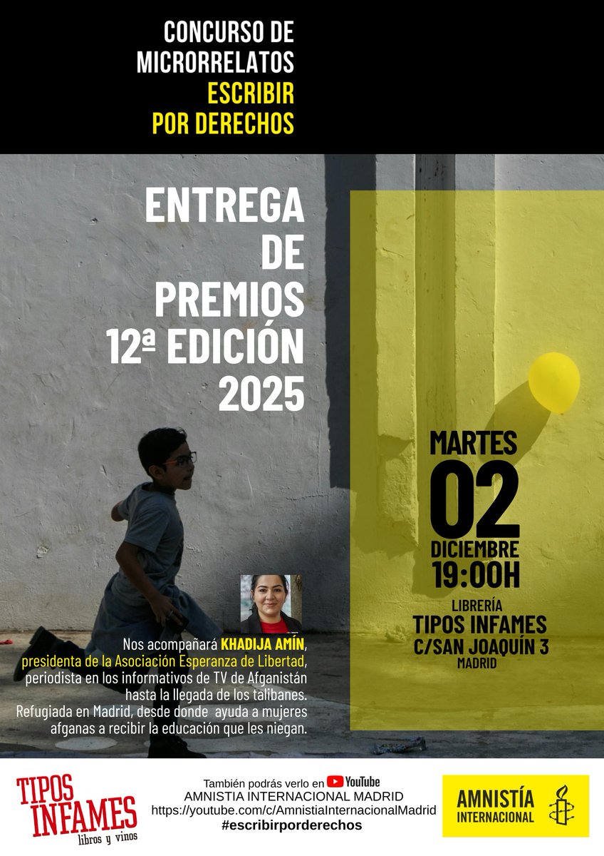 Estoy entre los diez finalistas....A ver qué pasa el día 2.
Si estás por Madrid y vas, avísame si salgo ganador, por favor.
#escribirporderechos #Microrrelato