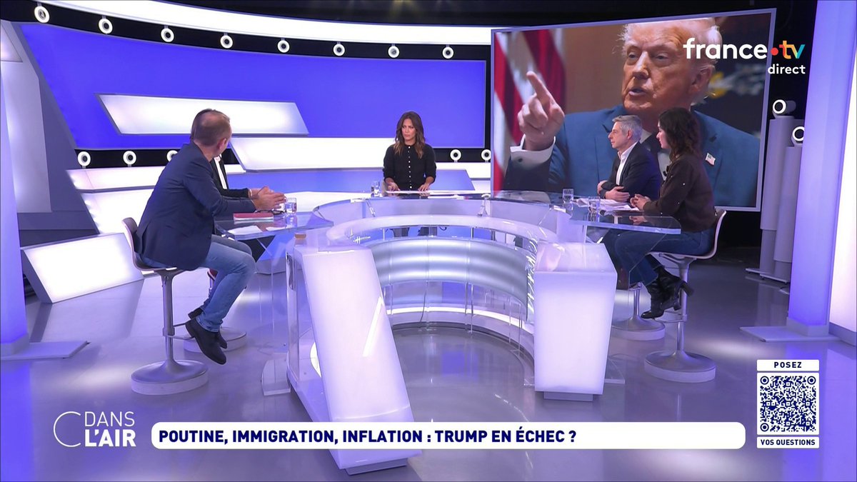 Cdanslair's tweet image. ⬛#Poutine, immigration, inflation : #Trump en échec ?

Retrouvez cette émission #cdanslair présentée par @AureCasse en replay sur France 5 et sur toutes les plateformes de podcast : audmns.com/cfXainl

Bonne soirée, à lundi !
#EtatsUnis #Russie #Ukraine #Europe