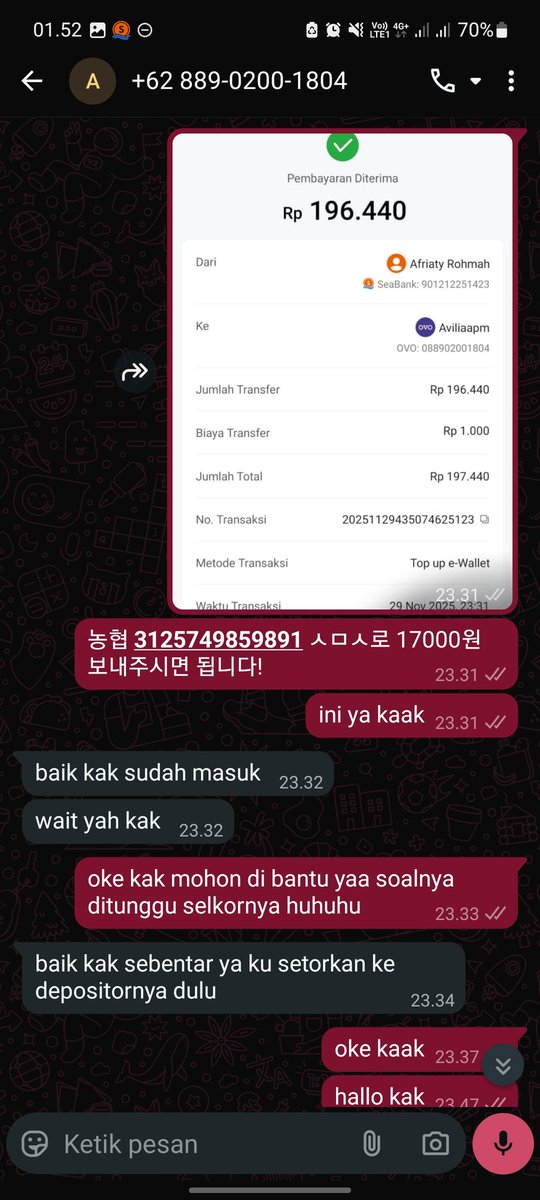 cloneroses's tweet photo. [Help RT]

SCAMMER ALERT TF WON

HATI-HATI SAMA USER INI YA GUYS DAN NOMOR YANG TERTERA DIA PENIPU 

HUHUU https://t.co/7cNheeU3ZF
